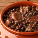 FAMÍLIA - KIT - 6 porc. - Feijoada Light (Ling e Carne Seca), 6 Bolinhos de Feijoada, Arroz, Couve e Farofa - 3,8Kg
