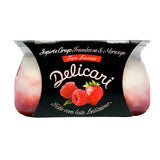 Delicari - Duo de Morango & Framboesa - Pack c/ 2 Iogurtes Gregos Zero Lactose 170g cada