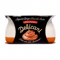 Delicari - Duo de Doce de Leite - Pack c/ 2 Iogurtes Gregos Zero Lactose 170g cada