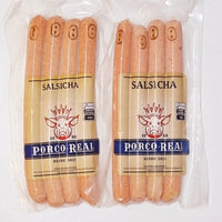 PORCO REAL - Kit 2 Pcts de Salsicha de aprox. 300g cada c/ 4 unids
