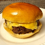 FAMÍLIA - KIT - 4 SUPER BURGUERS Pré Grelhados 180g + Pães de Brioche + Queijo Prato - (rende 4 cheese burguers)