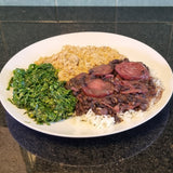 FAMÍLIA - KIT - 6 porc. - Feijoada Light (Ling e Carne Seca), 6 Bolinhos de Feijoada, Arroz, Couve e Farofa - 3,8Kg