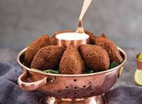 SALGADOS - Seis Mini Kibes (Rech de Coalhada) - Pacote de 200g c/ 6 unids