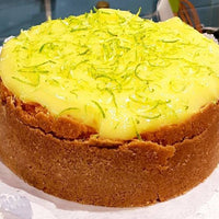 SOBREMESA - Cheesecake GRANDE de Curd de Limão Siciliano (18cm - Rende 10 fatias)