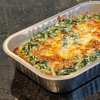 FAMÍLIA - ACOMPANHAMENTO - 4 pessoas - Creme de Espinafre Gratinado - 400g