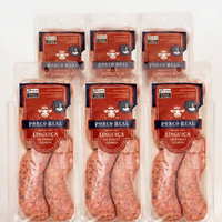PORCO REAL - SUPER PROMO - Próximo ao Vencimento (30/07) - Kit 6 Pacotes de Linguiças Gomos - 400g cada