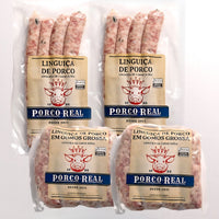 PORCO REAL - Kit Promo Linguiças - 2 Gomos e 2 Fininhas