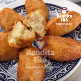 SALGADOS - BOLINHO DE BACALHAU - Bendita Filó - Pacote com 6 unids