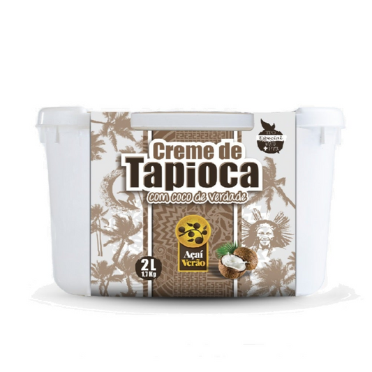 AÇAÍ VERÃO - TAPIOCA COM CÔCO - POTE 2 Litros