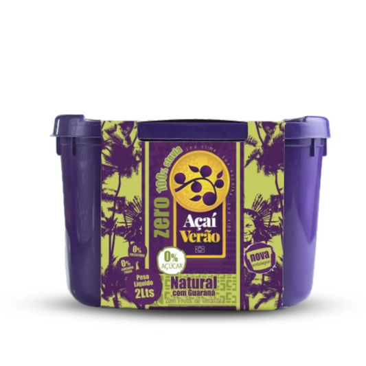 AÇAÍ VERÃO - ZERO - POTE 2 Litros - c/ Stevia