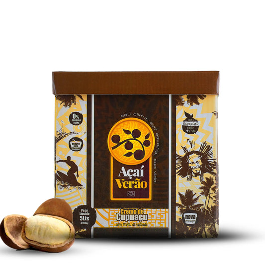AÇAÍ VERÃO - CREME DE CUPUAÇU - CAIXA 5 Litros