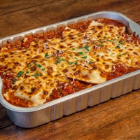 Ravioli de Mozzarella ao Sugo montado - 1,5Kg - 3 a 4 pessoas - FAMÍLIA - MASSA