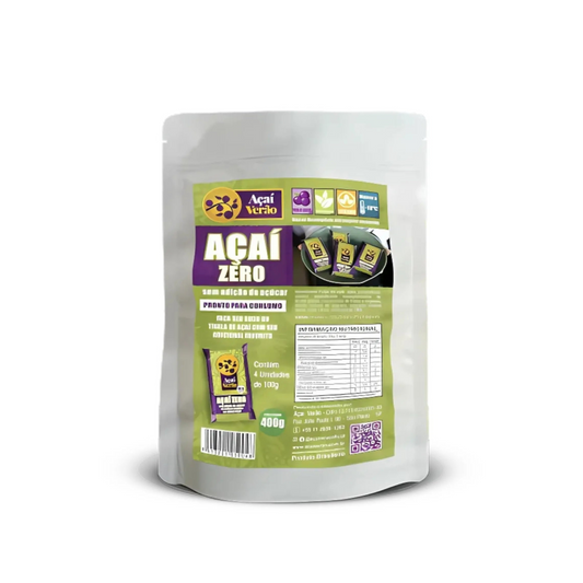 AÇAÍ VERÃO - ZERO - PACK com 4 Sachês de 100g