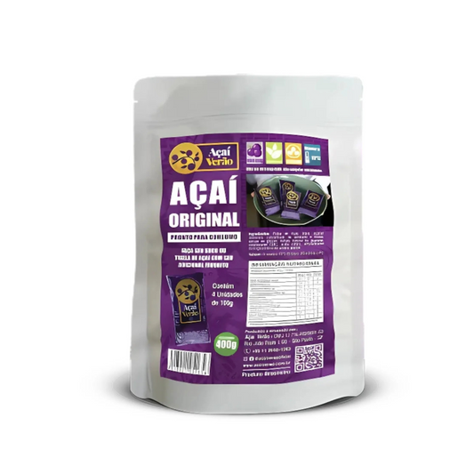 AÇAÍ VERÃO - ORIGINAL - PACK com 4 Sachês de 100g