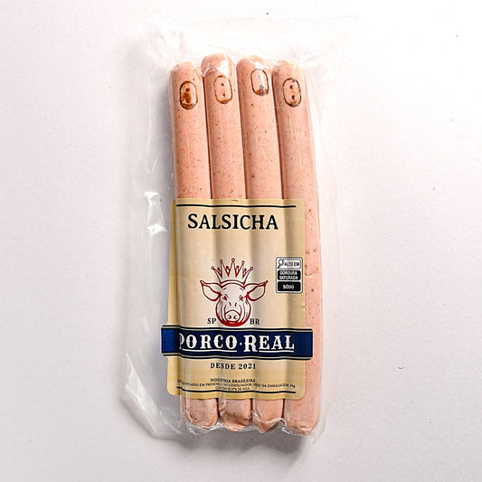 PORCO REAL - Salsicha 4 unids - Peso variável entre 275 e 300g