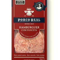 PORCO REAL - Hamburguer de Panceta 480g - 4 unids