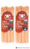 PORCO REAL - Kit 2 Pcts de Salsicha Defumada de aprox. 300g cada c/ 4 unids
