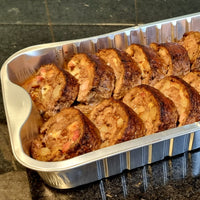 Rocambole de Carne Recheado de Bacon e Mussarela 1,2Kg - FAMÍLIA - PRATO PRINCIPAL