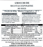 LIGHT - Gnocchi de Ricota e Espinafre ao Sugo