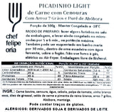 LIGHT 300 - Picadinho De Carne Com Cenoura, Purê De Abóbora e Arroz 7 Grãos - 300g