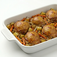 Sobrecoxas Desossadas ao Forno com Legumes 1,2Kg - 5 a 6 pessoas - FAMÍLIA - PRATO PRINCIPAL