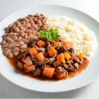 DIA A DIA - Picadinho de Carne com arroz e feijão 400g