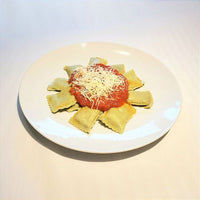 ITÁLIA - Ravioli Verde de Manjericão Rech. Mozzarella di Búfala ao Sugo 400g
