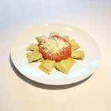 ITÁLIA - Ravioli Verde de Manjericão Rech. Mozzarella di Búfala ao Sugo 400g