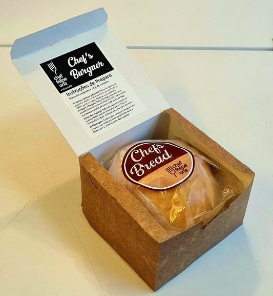 KIT Chef's Burguer 160g + Queijo Cheddar + Pão de Brioche