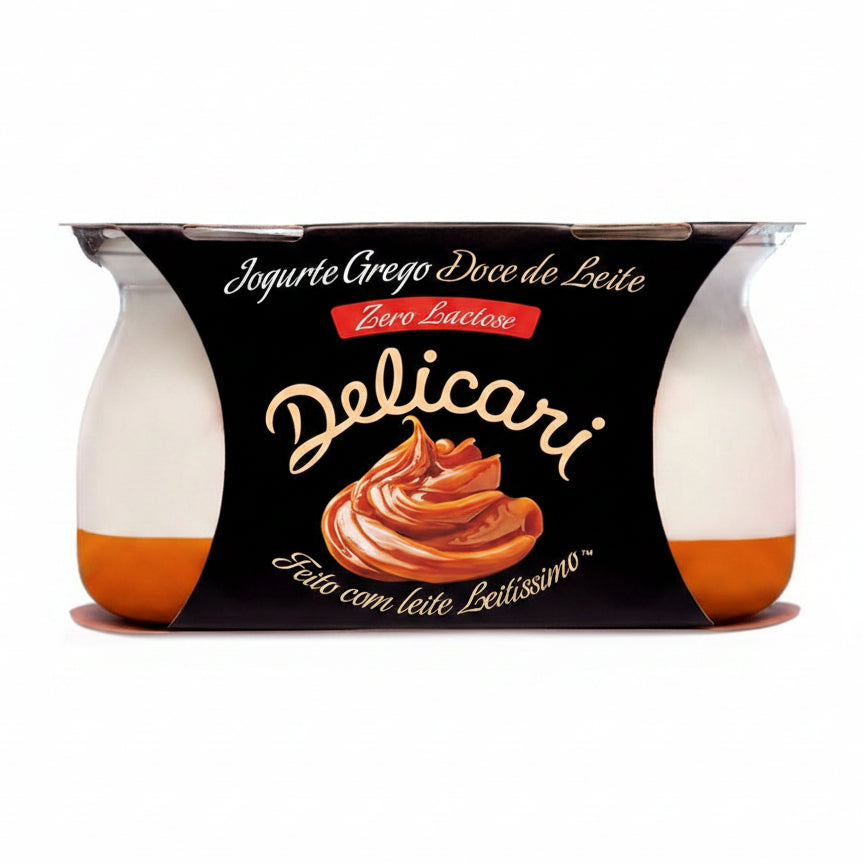 Delicari - Duo de Doce de Leite - Pack c/ 2 Iogurtes Gregos Zero Lactose  170g cada