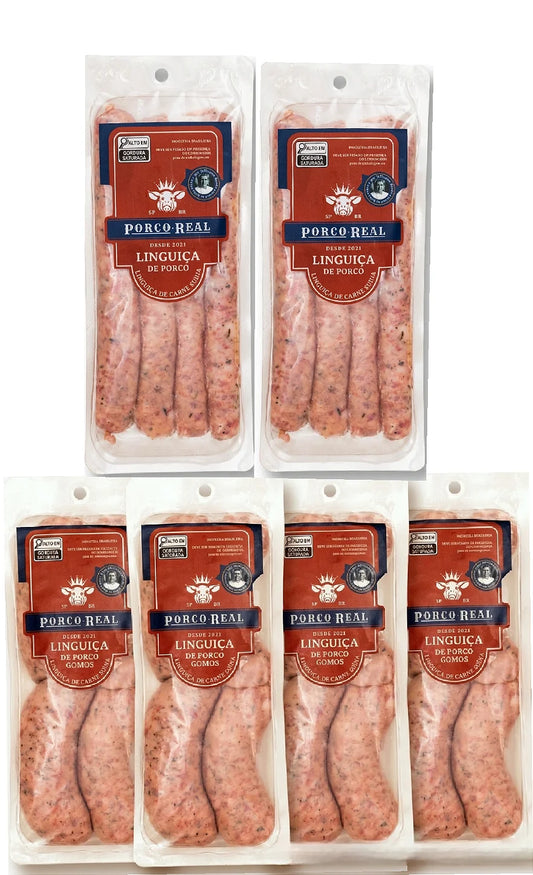 PORCO REAL - Kit Promo Linguiças - 4 Gomos e 2 Fininhas