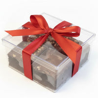 SOBREMESA - Caixa Especial com 8 Brownies Individuais 5x5cm - (2 Nutella, 3 Brigadeiro e 3 Nozes)