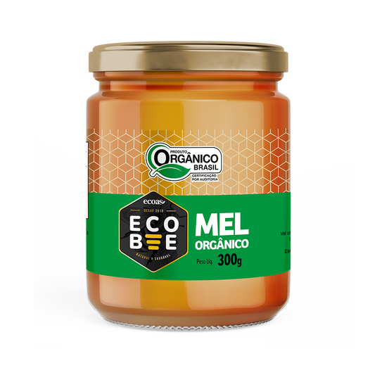 MEL ORGÂNICO ECOBEE 300g - Pote de Vidro