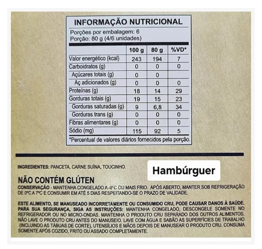 PORCO REAL - Kit Degustação de todos os produtos Porco Real (Bacon Tam.: G)