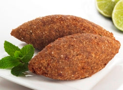SALGADOS - Dois Kibes Grandes Rech de Carne e Nozes - Pacote de 200g c/ 2 unids