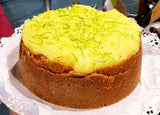 SOBREMESA - Cheesecake GRANDE de Curd de Limão Siciliano (18cm - Rende 10 fatias)