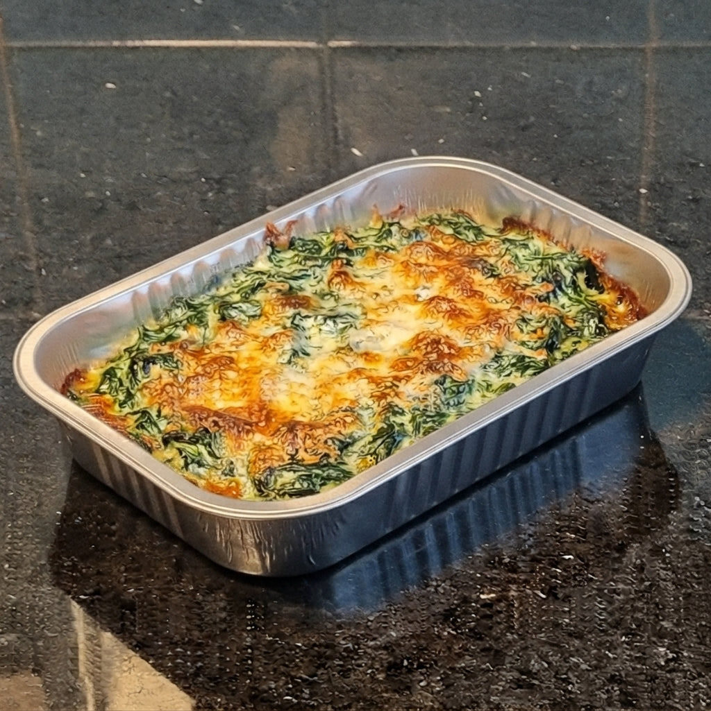 FAMÍLIA - ACOMPANHAMENTO - 4 pessoas - Creme de Espinafre Gratinado - 400g