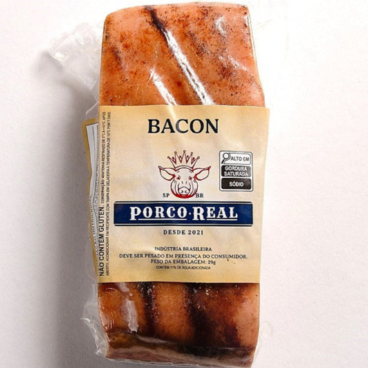 PORCO REAL - Bacon Defumado - Tam. G - Peso variável entre 301g e 350g
