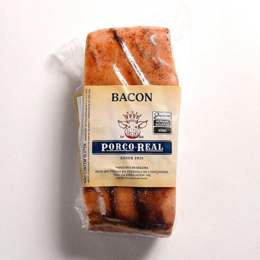 PORCO REAL - Bacon Defumado - Tam. P - Peso variável entre 190 e 250g