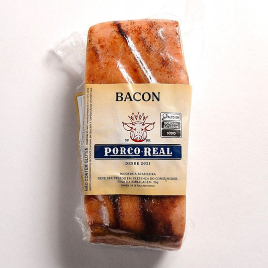 PORCO REAL - Bacon Defumado - Tam. M - Peso variável entre 251g e 300g