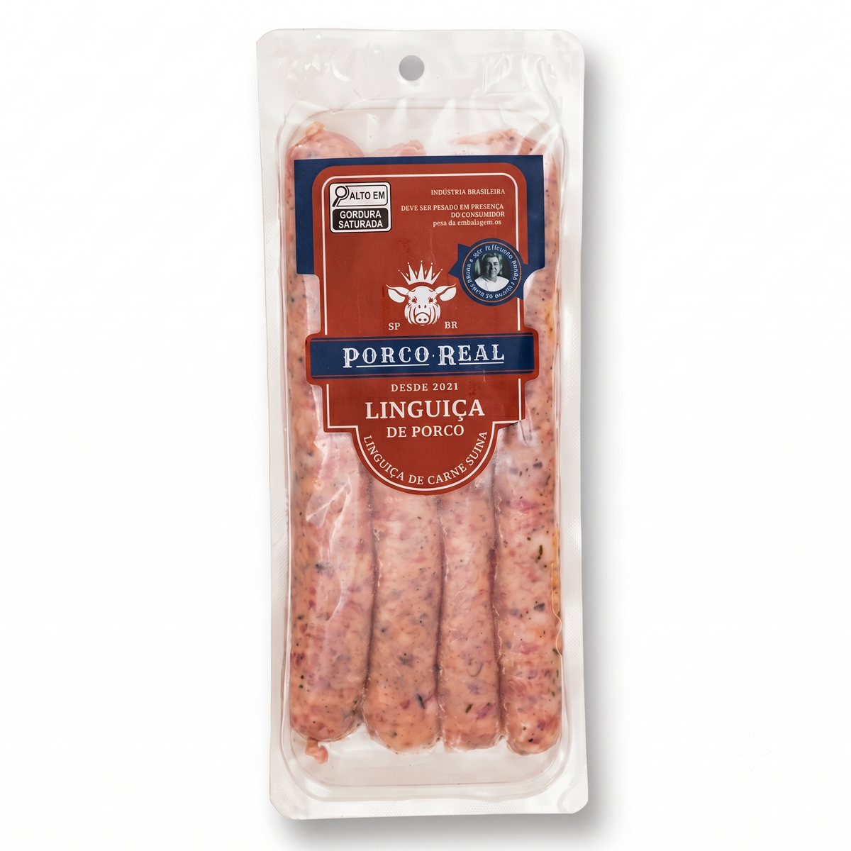 PORCO REAL - SUPER PROMO - Próximo ao Vencimento (23/07) - Linguiça Fininha com quatro unids - 300g