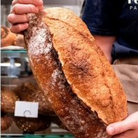 PADARIA FEHER - PÃO GRANDE DE LEVAIN 50% Integral - 620g (entrega no dia seguinte)