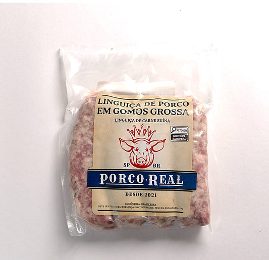 PORCO REAL - Linguiça Gomo 4 unids - Peso variável entre 340 e 400g