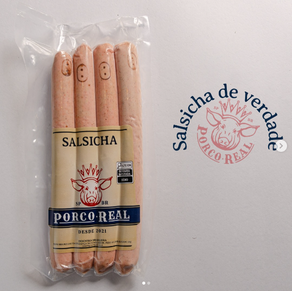 PORCO REAL - SUPER PROMO - Próximo ao Vencimento - Salsicha Defumada com quatro unids - Peso variável entre 275 e 300g