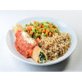 LIGHT 300 - Panqueca Integral de Espinafre e Ricota, Arroz 7 grãos e Leg, no fio de azeite - 300g