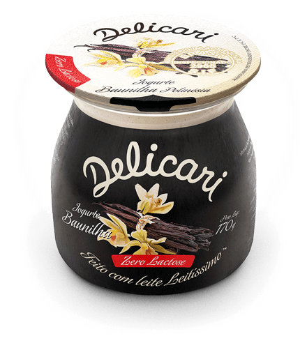 Delicari - Iogurte de Baunilha Zero Lactose 170g