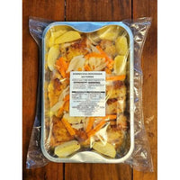FAMÍLIA - PRATO PRINCIPAL - 6/8 porc. - Sobrecoxa Desossada ao Forno com Legumes - 1,2Kg