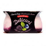 Delicari - Duo de Blueberry & Amora - Pack c/ 2 Iogurtes Gregos Zero Lactose  170g cada