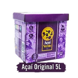AÇAÍ VERÃO - ORIGINAL - CAIXA 5 Litros