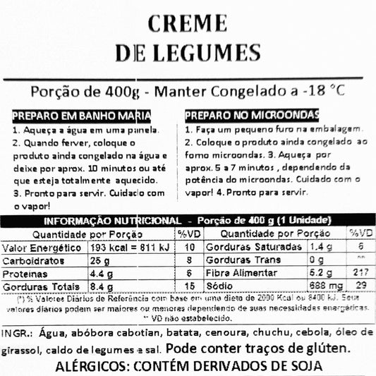 SOPAS - Creme de Legumes 400g